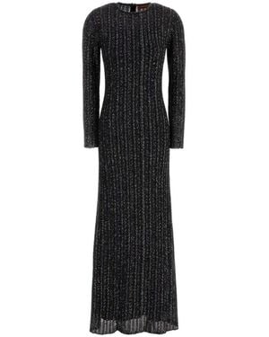 Missoni Crew Neck Maxi Dress - Black