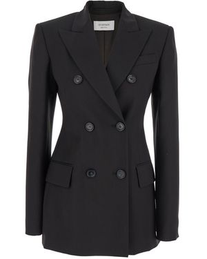 Sportmax Peaked Lapel Blazer - Black