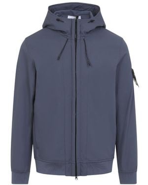 Stone Island Solid Hood Jacket - Blue