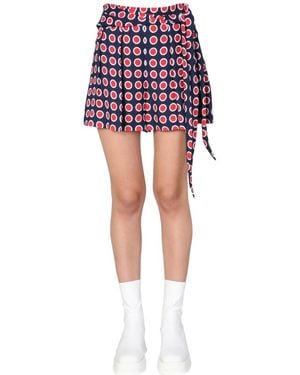 Moschino Printed Shorts - Red