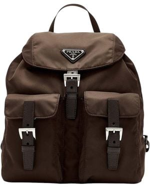 Prada Logo Small Backpack - Black