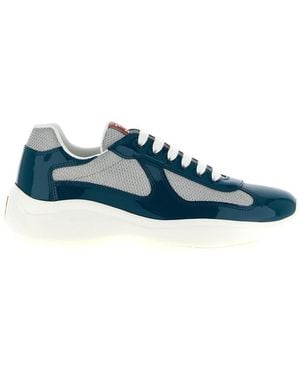 Prada Lace-Up Sneakers - Blue