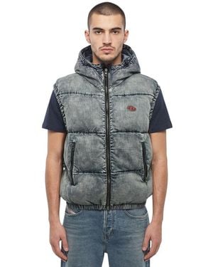 DIESEL Padded Hood Jacket - Grey