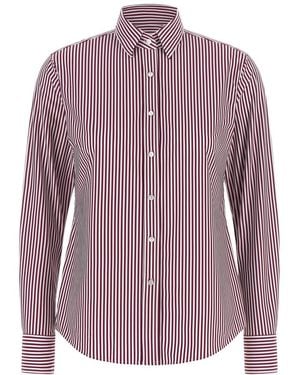 Xacus Tailored Stripes Shirt - Purple
