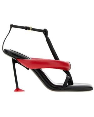Givenchy Square Toe Heels - Red