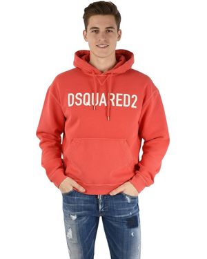 DSquared² Regular Logo Hoodie - Red