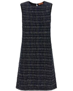 Missoni Check Pattern Dress - Blue
