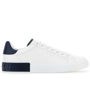 Dolce & Gabbana Leather Trainers - White