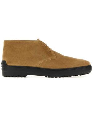 Tod's Suede Ankle Boots - Brown