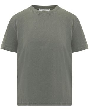 Our Legacy Solid Crew Neck T-Shirt - Gray