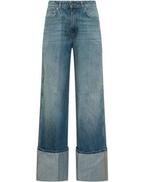 Givenchy Relaxed High Rise Jeans - Blue