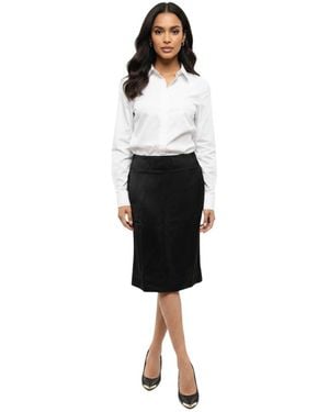 TOTEME Solid Midi Skirt - Black