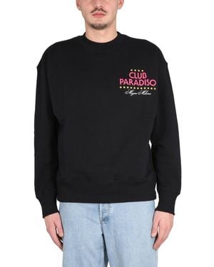 MSGM Crew Neck Sweatshirt - Black