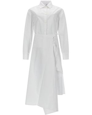 MSGM Msgm Pareo Wrap Skirt Dress - White
