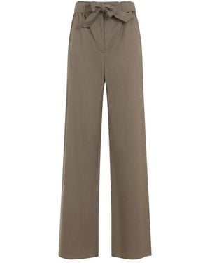 Max Mara Relaxed Pleated Pants - Gray