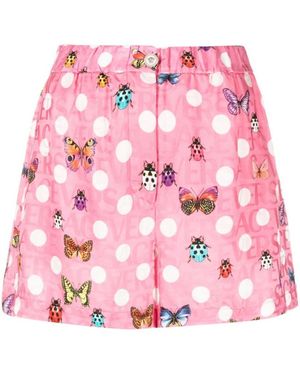 Versace Printed Shorts - Pink