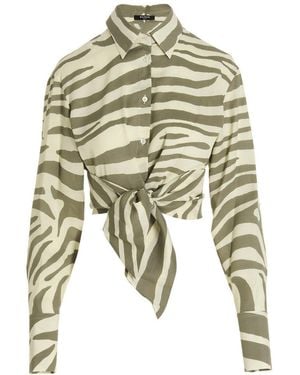 Balmain Zebra Print Shirt - White