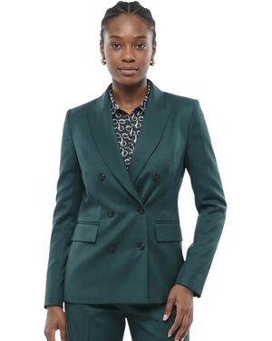 Amiri Solid Peaked Lapel Blazer - Blue