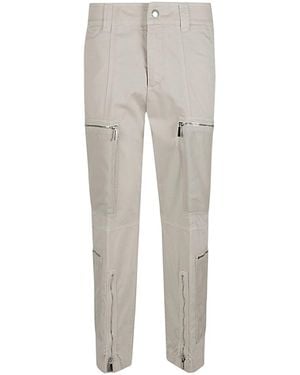 The Seafarer Zipped Linen-Blend Pants - Gray