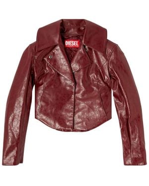 DIESEL Notched Lapel Jacket - Red