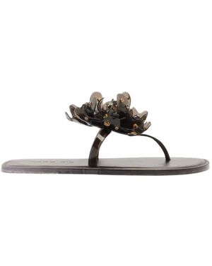 FARM Rio Floral Sandals - Black