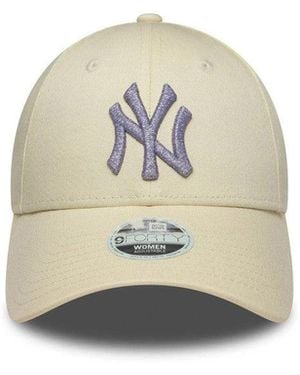 KTZ Natural 9Forty Logo Baseball Hat - White