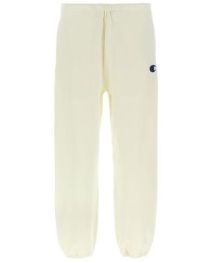 Undercover Ivory Cotton Solid Sweatpants - White