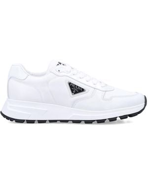 Prada Lace Up Sneakers - White