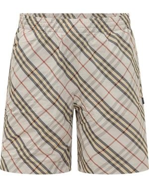 Burberry Checks Shorts - Gray