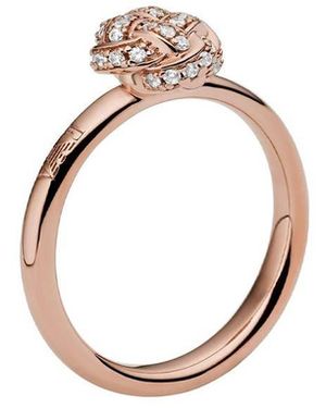 Emporio Armani Eagle Ring - White