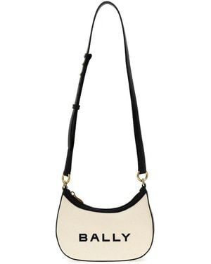 Bally Blackwhite 'Bar Ellipse' Crossbody Bag - Metallic