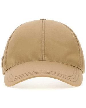 Prada Light Solid Baseball Hat - Natural
