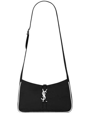 Saint Laurent Logo-Plaque Crossbody Bag - White