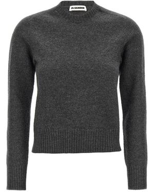 Jil Sander Lightweight Boiled Wool Jumper - Grey