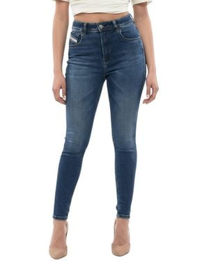 DIESEL Skinny High Rise Jeans - Blue