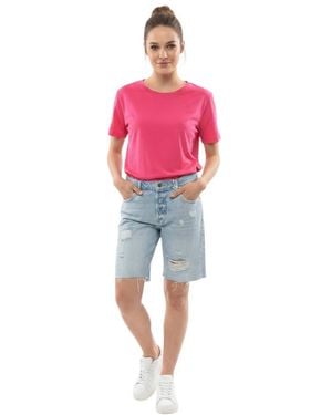 FRAME Distressed Shorts - Pink