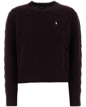 Polo Ralph Lauren Knitted Crew Neck Jumper - Black