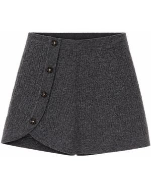 THE GARMENT Textured Mini Skirt - Grey