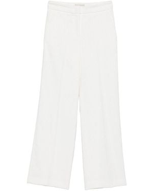 Via Masini 80 Velvet Pants - White