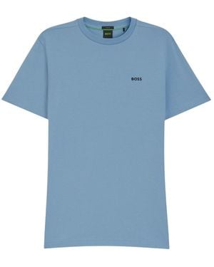 BOSS Logo Crew Neck T-Shirt - Blue