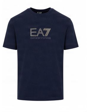 EA7 Logo T-Shirt - Blue