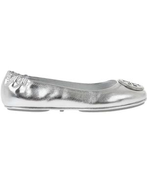 Tory Burch Embellished Ballet Flats - White