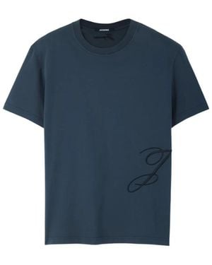 Jacquemus Crewneck Logo Sweatshirt - Blue