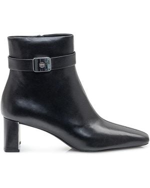 Tory Burch Leather Georgia Boots - Black
