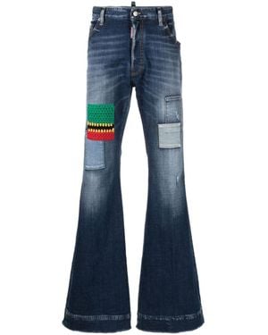 DSquared² Mid Rise Flared Jeans - Blue