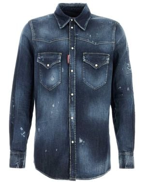 DSquared² Fashion Western' Shirt - Blue