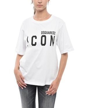 DSquared² Graphic T-Shirt - White