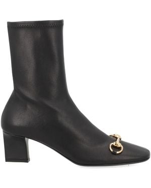 Gucci Solid Signora Boots - Black