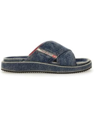 DIESEL Solid Cros Sandals - Blue