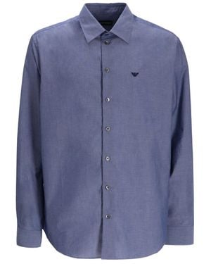 Emporio Armani Cotton Shirt - Blue